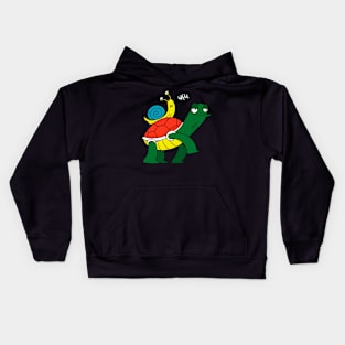 Snail in Turtle Kids Hoodie